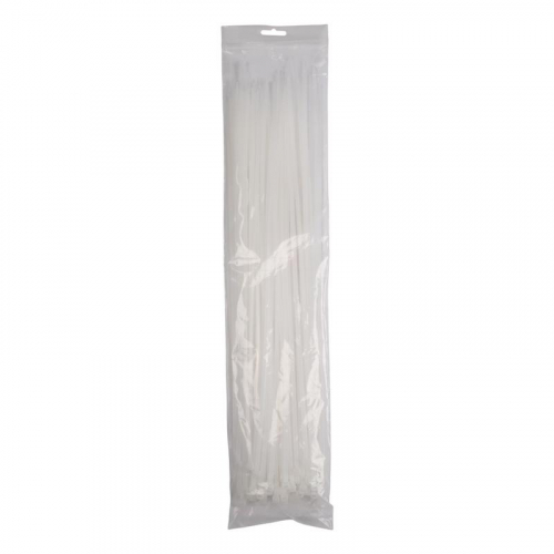 Хомут кабельный (стяжка) PCT 4.8х450-100WH 4.8х450 PA6.6 бел. (уп.100шт) JazzWay 5054127 фото 4