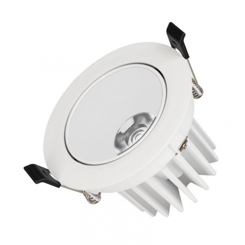 Светильник светодиодный MS-FORECAST-BUILT-TURN-R102-12W Warm3000 (WH-WH 32 deg 230В) IP20 металл Arlight 037188(1)