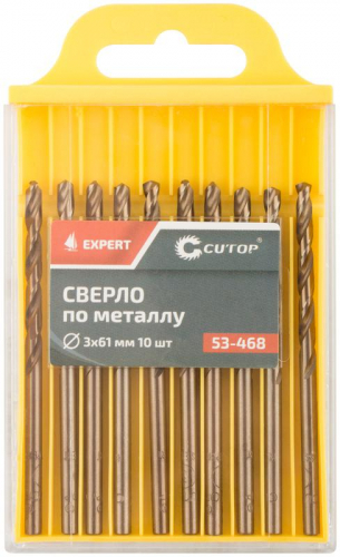 Сверло по металлу ЭКСПЕРТ/EXPERT 3х61мм (уп.10шт) Cutop 53-468 фото 3