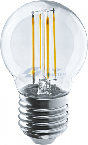 Лампа светодиодная 80 526 NLL-F-G45-6-230-2.7K-E27 прозрачная 220-240В NAVIGATOR 80526