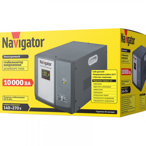Стабилизатор напряжения 61 772 NVR-RF1-10000 Navigator 61772 фото 2 Стабилизатор напряжения 61 772 NVR-RF1-10000 Navigator 61772 фото 2