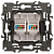 Розетка компьютерная 2-м Elegance 14-3108-02 RJ45 IP20 механизм сл. кость Эра Б0034309