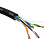 Кабель витая пара U/UTP кат.5E 4х2х24AWG solid CU PE Outdoor черн. (м) U-4-PE Эра Б0044431