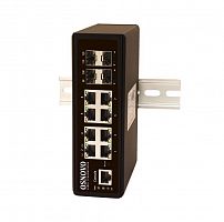 Коммутатор промышленный управляемый (L2+) SW-70804/IL Gigabit Ethernet на 8 GE Rj45 + 4 OSNOVO 13349