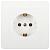 Розетка 1-м СП Style 7-202-01 16А 250В IP20 2P+E Schuko с заземл. бел. Intro Б0060619