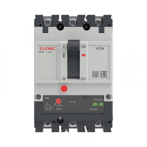 Выключатель автоматический 3P 16А 70кА pro MNX125L при AC415V расцепитель TMD YON MNX125L3PTMD0016 фото 2