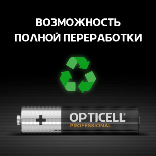 Элемент питания алкалиновый AAA/LR03 (блист. 12шт) Professional Opticell 5052006/6052006 фото 6
