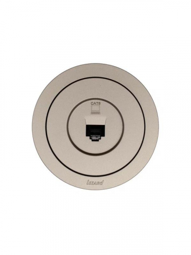 Розетка компьютерная СП OSEN RJ45 кат.6 механизм титан LEZARD 743-3788-140 фото 4