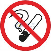 Табличка ПВХ информационный знак &amp;quot;Курить запрещено&amp;quot; 200х200мм Rexant 56-0035-2