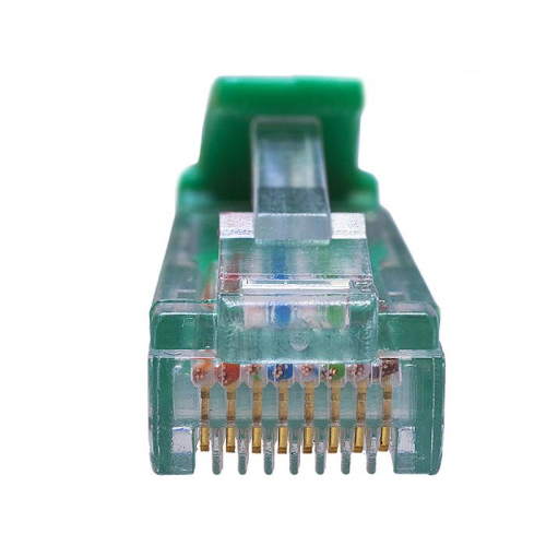 Патч-корд UTP 5e 4х2 26AWG (7х0.16мм) Cu LSZH 2м зел. SUPRLAN 10-0158 фото 4