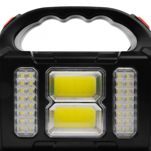 Фонарь аккумуляторный LED38101 40LED+2COB 4 реж. Type-C PowerBank пластик коробка черн./малин. Ultraflash 15951 фото 7