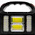 Фонарь аккумуляторный LED38101 40LED+2COB 4 реж. Type-C PowerBank пластик коробка черн./малин. Ultraflash 15951
