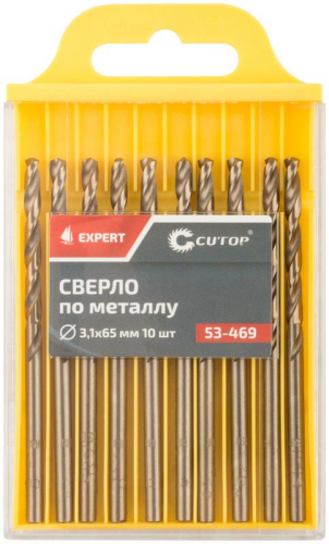 Сверло по металлу ЭКСПЕРТ/EXPERT 3.1х65мм (уп.10шт) Cutop 53-469 фото 3