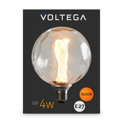 Лампа светодиодная филаментная Loft 271 G125FCE 4Вт 1800К E27 Voltega 8545 фото 6 Лампа светодиодная филаментная Loft 271 G125FCE 4Вт 1800К E27 Voltega 8545 фото 6