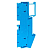 Колодка клеммная ST-4 41А 4 вывода пружинная син. EKF plc-jxb-st-4-4-blue