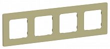 Рамка 4-м СП FLITE РУ-4-К-ФлО олив. IEK FI-M42-32-20-K26