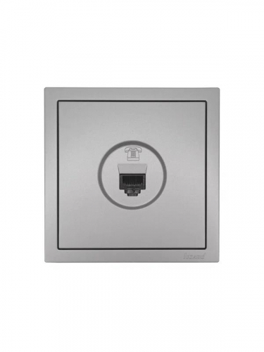 Розетка телефонная евро СП ZIMA IP20 сер. матов. LEZARD 704-7488-137 фото 3 Розетка телефонная евро СП ZIMA IP20 сер. матов. LEZARD 704-7488-137 фото 3