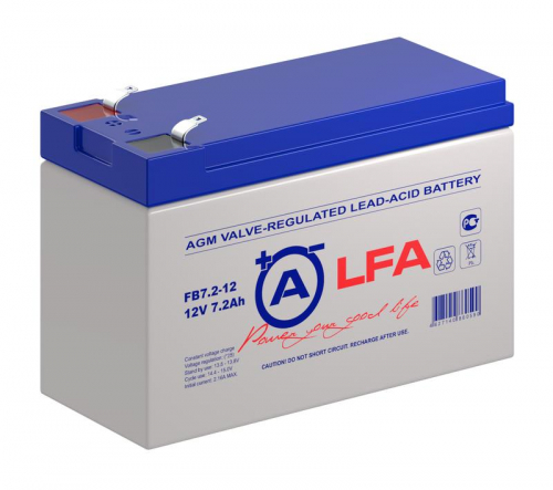 Аккумулятор 12В 7.2А.ч LFA FB7.2-12 LFA фото 2 Аккумулятор 12В 7.2А.ч LFA FB7.2-12 LFA фото 2