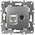 Розетка компьютерная + телевизионная Эра12 12-3110-03 RJ45 + TV IP20 алюм. Эра Б0027443