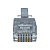 Коннектор 6P6C (RJ-11) (уп.100шт) SUPRLAN 10-0228