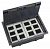 Люк MultiDesk MDK10 на 24мод. IP40 с монтажной коробкой для фальшпола SE MDK10124