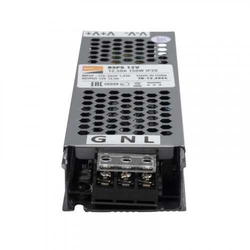 Блок питания для светодиод. ленты BSPS 150Вт 12.5А 12В IP20 метал. JazzWay 5024397 фото 6