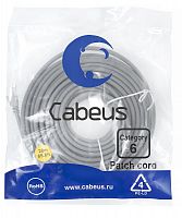 Патч-корд U/UTP кат.6 PC-UTP-RJ45-Cat.6-20m-LSZH 2xRJ45/8p8c неэкранир. LSZH 20м сер. Cabeus 9596c