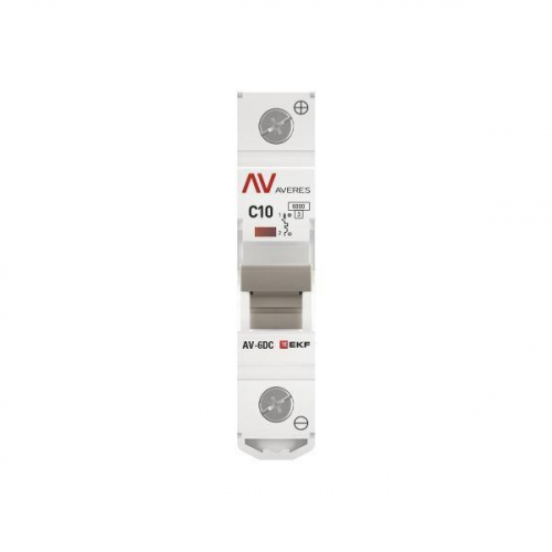 Выключатель автоматический модульный 1п C 10А 6кА AV-6 AVERES EKF mcb6-DC-1-10C-av фото 4 Выключатель автоматический модульный 1п C 10А 6кА AV-6 AVERES EKF mcb6-DC-1-10C-av фото 4