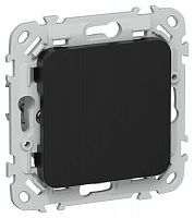 Заглушка СП FLITE ЗГ-ФлЧ с суппортом механизм черн. IEK FI-PL10-K02