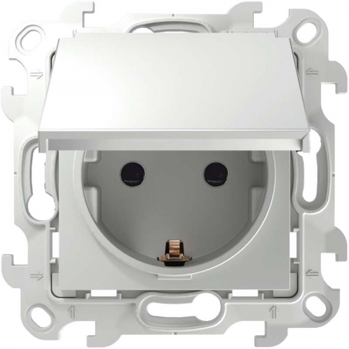 Розетка 1-м СП Simon 24 16А IP44 2P+E Schuko механизм бел. Simon 2450448-030 Розетка 1-м СП Simon 24 16А IP44 2P+E Schuko механизм бел. Simon 2450448-030