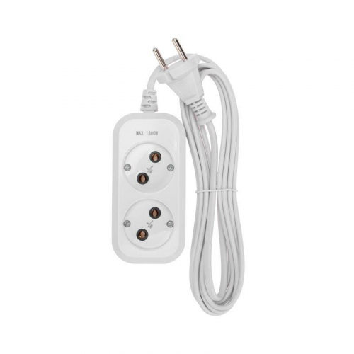 Удлинитель 2х3м без заземл. 2х0.75 бел. PROCONNECT 13-4201 фото 3 Удлинитель 2х3м без заземл. 2х0.75 бел. PROCONNECT 13-4201 фото 3