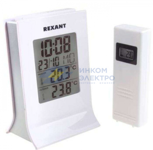 Метеостанция с беспроводным выносным датчиком Rexant 70-0595 Метеостанция с беспроводным выносным датчиком Rexant 70-0595