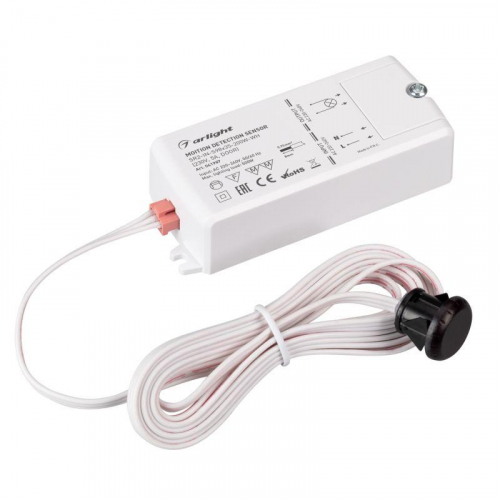 Датчик-ИК SR2-IN-S98x35-200W-WH 230В 5А DOOR IP20 пластик Arlight 041987 Датчик-ИК SR2-IN-S98x35-200W-WH 230В 5А DOOR IP20 пластик Arlight 041987