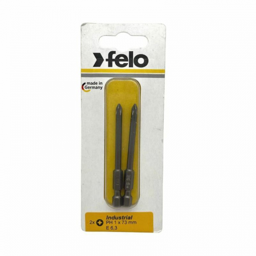Бита крестовая Industrial E6.3 PH 1х73 (блист.2шт) FELO 03201736 фото 2