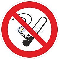Наклейка &amp;quot;Запрещается курить&amp;quot; P01 200х200мм PROxima EKF an-3-09