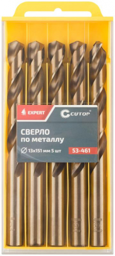 Сверло по металлу ЭКСПЕРТ/EXPERT 13х151мм (уп.5шт) Cutop 53-461 фото 3 Сверло по металлу ЭКСПЕРТ/EXPERT 13х151мм (уп.5шт) Cutop 53-461 фото 3