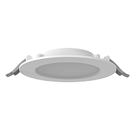 Светильник светодиодный DL-01 Slim 160мм 20Вт 4000К 176x39мм IP65/40 круглый встраив. с опаловым рассеив. RAL9003 бел. муар VARTON V1-RF-00083-10000-6502040