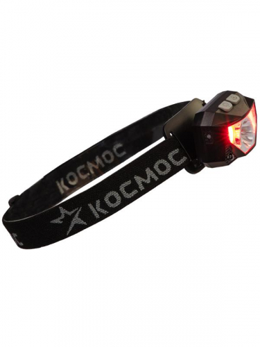 Фонарь налобный аккум. 3Вт XPG 2х3Вт COB/Li-po 1200мА.ч ABS пластик КОСМОС KOC851Lit фото 5