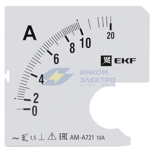 Шкала сменная для A721 10/5А-1.5 PROxima EKF s-a721-10 Шкала сменная для A721 10/5А-1.5 PROxima EKF s-a721-10