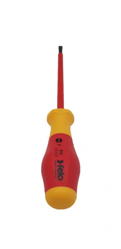 Отвертка диэлектрическая шлицевая SL5.5х1.0х125 Felo 91305590 фото 3