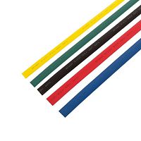 Набор трубок термоусадочных ТУТ нг 12.0/6 5 цветов 1м (уп.50шт) Rexant 29-0162