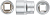 Головка шестигранная CrV 1/2дюйм 22мм FIT 62052