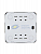 Кнопка звонка 1-кл. 1п ОП Viola 10А IP20 бел. LEZARD 751-0200-103