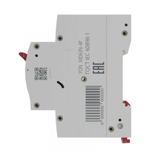 Выключатель автоматический модульный 4п D 20А 6кА YON max MD63N DKC MD63N-4PD20 фото 3 Выключатель автоматический модульный 4п D 20А 6кА YON max MD63N DKC MD63N-4PD20 фото 3