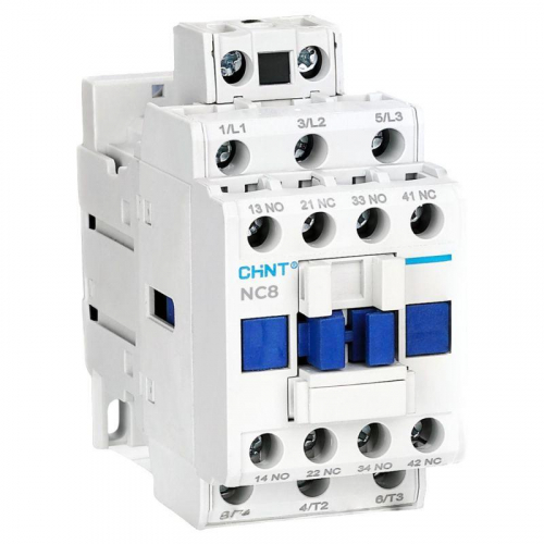 Контактор NC8-18/W 3п 18А кат. 24-60В AC/DC 1НО+1НЗ (R) CHINT 572285