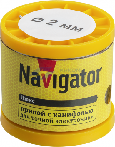 Припой 93 087 NEM-Pos02-61K-2-K200 (ПОС-61; катушка; 2мм; 200 г) Navigator 93087