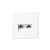 Розетка компьютерная 2-м ArtGallery RJ45 + RJ45 кат.5E механизм бел. SE GAL000185