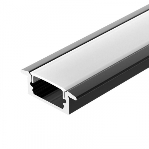 Профиль LINE-2308-F-2000 ANOD BLACK L2000 алюм. Arlight 040301 Профиль LINE-2308-F-2000 ANOD BLACK L2000 алюм. Arlight 040301