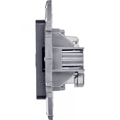 Розетка телевизионная оконечная TV 1вых. СП Inspiria 2дБ 0-2400мГц с топологией "звезда" механизм антрацит IEK 673853 фото 6