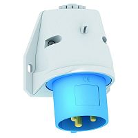 Вилка настенная 32А 3п 6ч 230В IP44 92х94 Quick Connect Bals 24402
